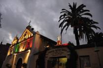 A primeira igreja da cidade, ainda dos tempos espanhóis, em Los Angeles, na Califórnia - Estados Unidos